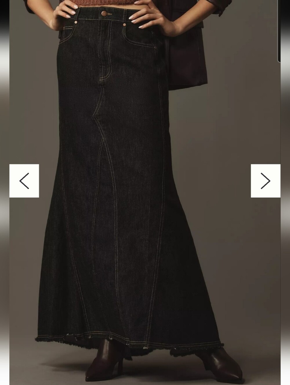Pilcro Denim Puddle Maxi Skirt - Size 2